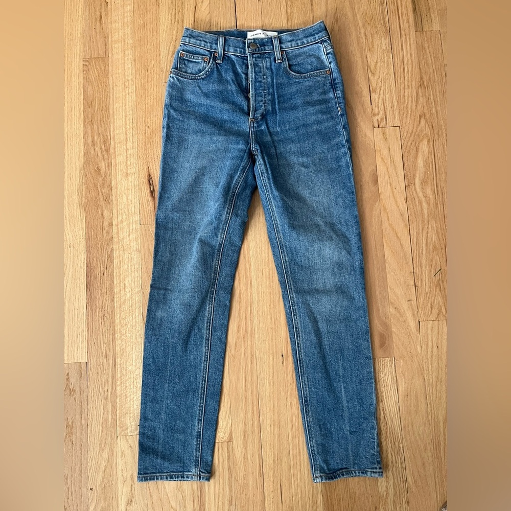 Aritzia Denim Forum Size 25 The Yoko High Rise Slim Jeans Ankle Cropped 28L